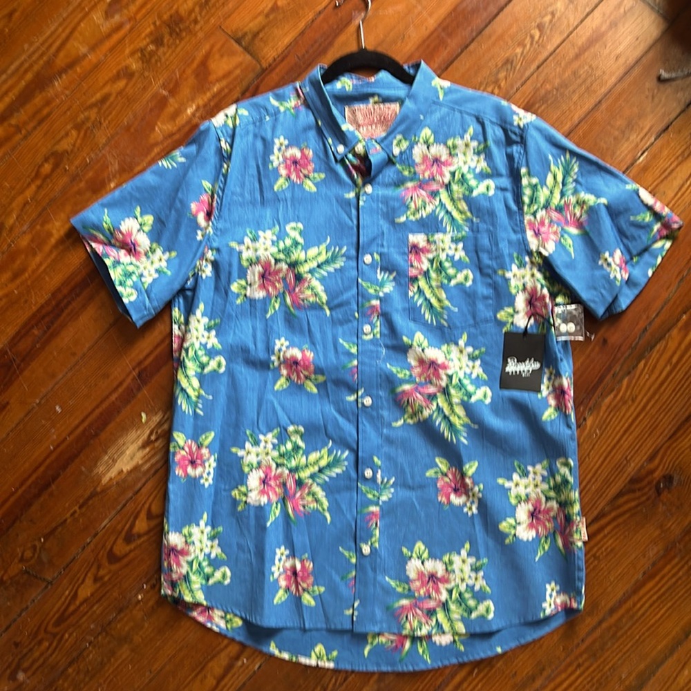 Brooklyn Cloth Men’s XL Hawaiian print button up, BNWT